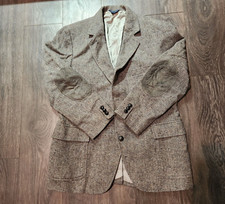 VINTAGE PENDLETON MEN'S WOOL TWEED BLAZER JACKET SIZE 44 ELBOW PATCHES