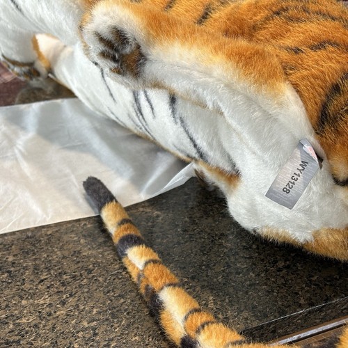 Melissa & Doug Tiger Stuffed Animal Plush Toy Giant 67” Lifelike Jungle Zoo - Picture 10 of 14