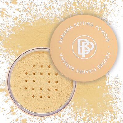 bellapierre Banana Setting Powder - Lightweight Color-Correcting Powder - Medium