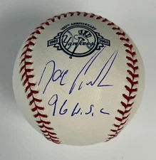 Doc Gooden Signed Inscribed "96 WSC" Yankee 100th Anniversary-BAS BJ46743