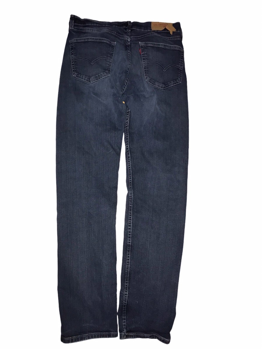 Levis 505 Jeans Mens 33x34 Blue Straight Fit Work Biker Y2K Preppy