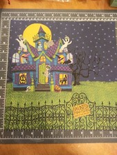 Scrapbook paper lot 12x12 Halloween K Co Tim Coffey Haunted House Witch eek 5p