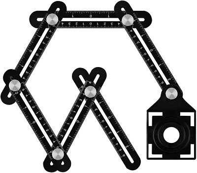 Multi Angle Measuring Tool Six-Sided Universal Ruler Drill Guide Locator 5-Holes