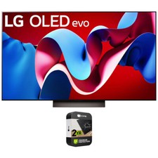 Lg 65" Oled Evo C4 Series Smart Tv 4k Processor (2024) W/ 2 Yr Warranty Bundle