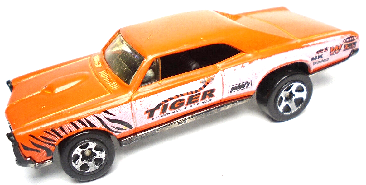 1996 HOT WHEELS '67 PONTIAC GTO TIGER RACING ORANGE 1:64 DIECAST 3