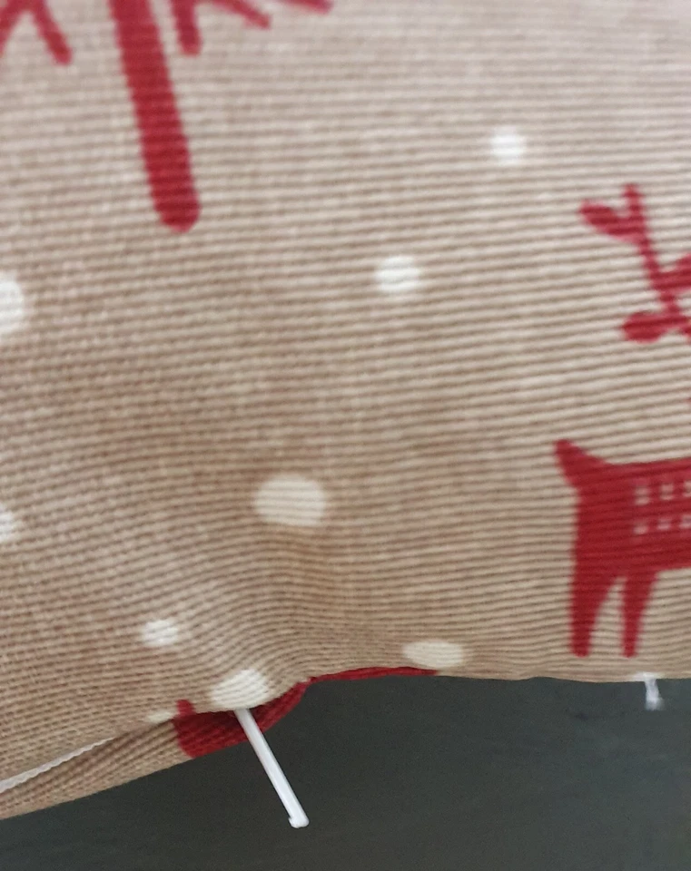 Calisini Weihnachten Kissenhülle Hirsch rot 50x50 cm - Bild 3 von 3