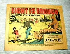 VINTAGE CARTOON BOOKLET PACIFIC GAS ELECTRICITY PG&E KITE FLYING RULES 1979