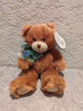 First  Main Honey Colored Sweet Bear with Colorful Bow 10" NWT