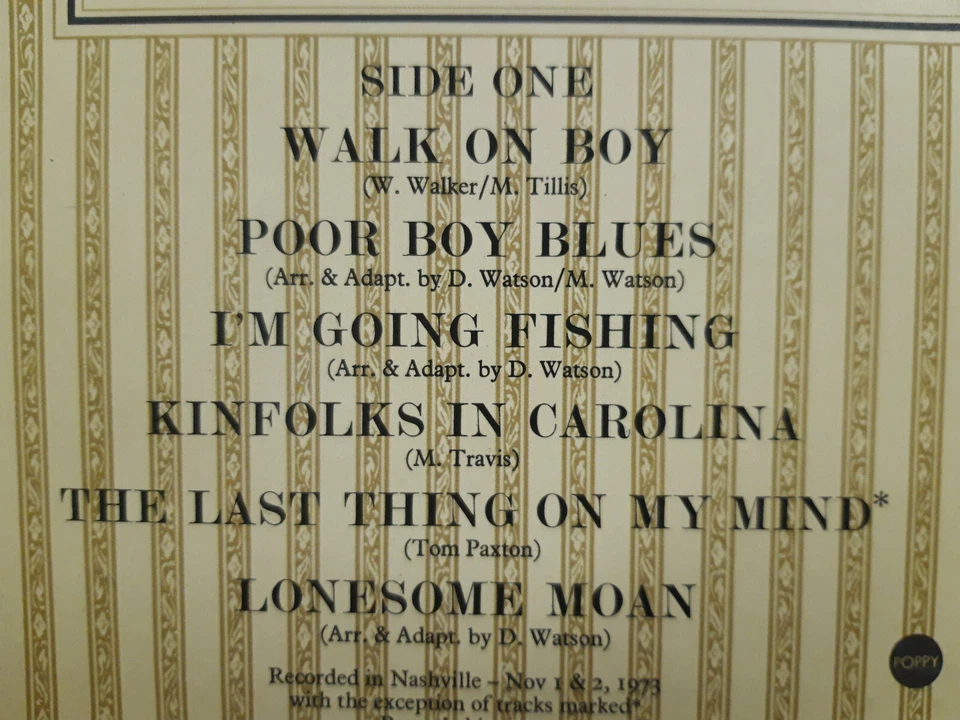 DOC AND MERELE WATSON Two Days In November LP 1974 Uk 1st press Folk NM ! - Image 4 of 4