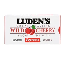 Supreme Ludens Wild Cherry Cough Drops Brand New One Box