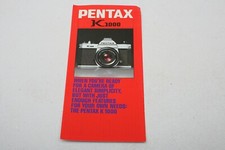 Pentax K1000 Camera Brochure-EARLY K 1000 Red Cover version-Original Vintage