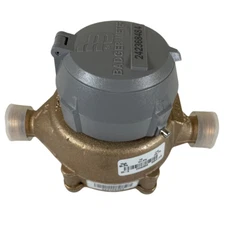 Badger 103-3721 3/4" NPT 0.75 GPM to 35 GPM 150 PSI Mechanical Flowmeter