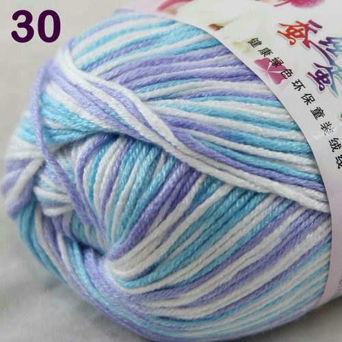 Sale 3 Skeinsx50g Cashmere Silk Wool Children Hand Knit Blankets Crochet Yarn 30 - Picture 11 of 11