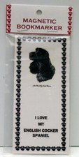 ENGLISH COCKER SPANIEL DOG MAGNETIC BOOKMARK,"I LOVE MY ENGLISH COCKERSPANIEL"