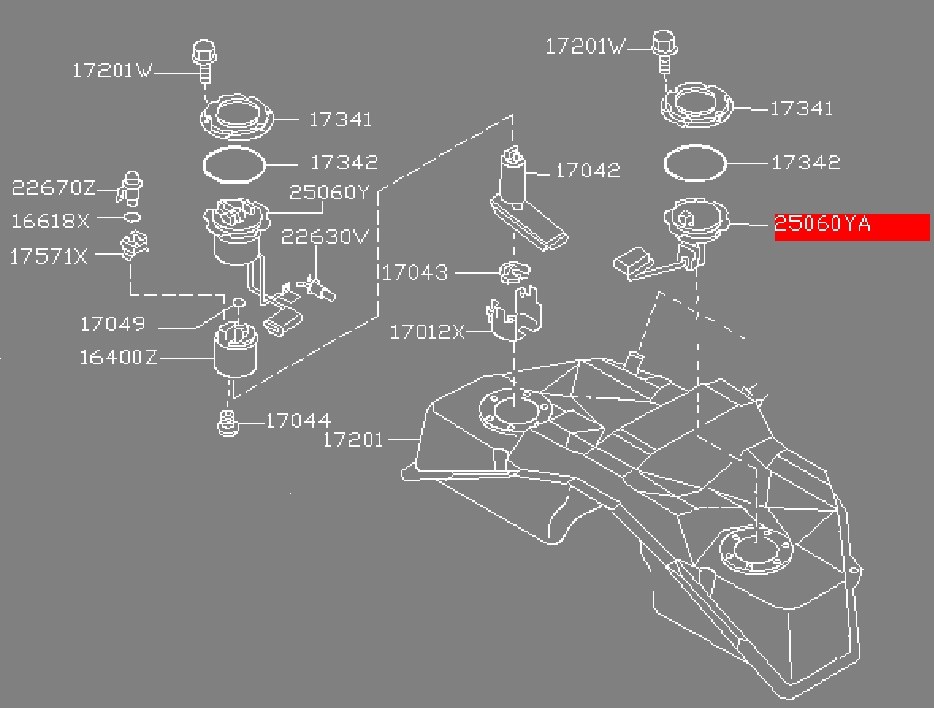 Unidad De Envío De Combustible Izquierda Para Infiniti G35 G37 Y Nissan – Número OEM 25060AL51A