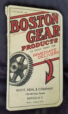 1930 Tool Catalog Boston Gear Works Products Gauges Chain Root Neal Buffalo NY
