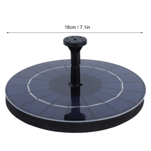 JY Solar-Wasser-Brunnen 7.4V Runde Schwimmende Fontäne Für Teich Garten Parks Fi - Bild 7 von 23