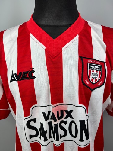 SUNDERLAND 1996 1997 HOME SHIRT FOOTBALL SOCCER JERSEY AVEC MENS SIZE S - Picture 5 of 13