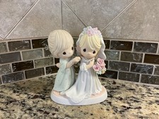 Vintage Precious Moments Mom/Beautiful  Blushing, My Baby's Now A Bride 117802