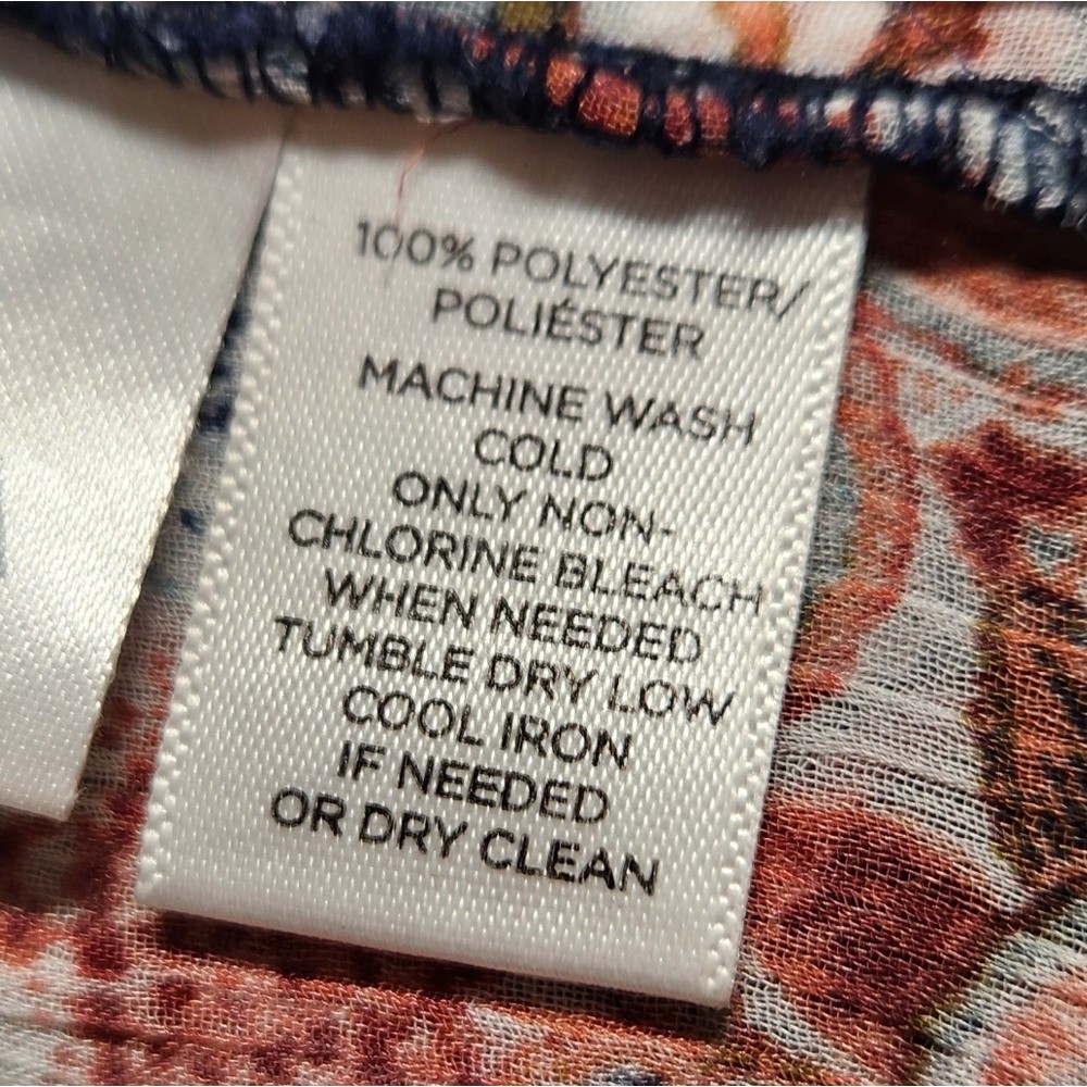 Loft Sheer Peasant Bib Patchwork Cottagecore Butt… - image 5