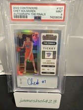 2022-23 Panini Contenders Chet Holmgren The Finals Ticket Rookie Auto /49 