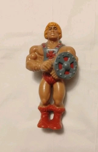 Vintage 1983 Mattel MOTU Masters of the Universe 3" He-Man Clip-On Figure