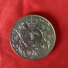 1977 Queen Elizabeth II Silver Jubilee Commemorative Crown Coin DG.REG FD