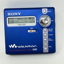 Sony NetMD Walkman MZ-N707 Personal MiniDisc Recorder MDLP Blue Type-R Vintage