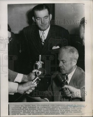 1947 Robert E Hannegan Resigned As Postmaster General 10X8 Wirephoto
