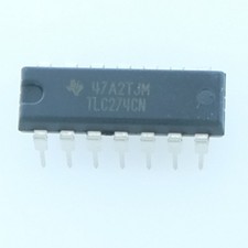 TLC274CN Op Amp Quad precision Amplifier 16V DIP-14 Texas
