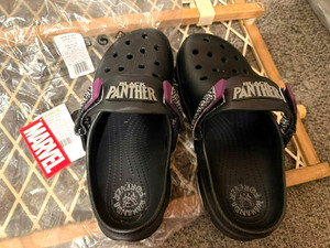 Marvel x Crocs All-Terrain Black Panther Clogs‎ Black Wakanda Forever M8 W10 s-l400.jpg main image 2