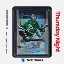 2020 UPPER DECK TRILOGY #66 JAKE OETTINGER SILVER FOIL AUTO RC ROOKIE /399