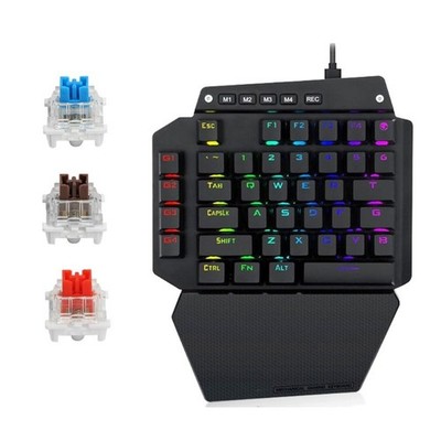 Gaming Keyboard RGB LED Backlit Outemu Switch Full for Key Macro Defines Keyboar