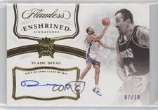 2019-20 Panini Flawless Enshrined Signatures Gold 7/10 Vlade Divac Auto HOF 6fs