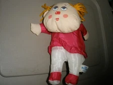 Vintage Dan Brechner Vinyl Girl Doll 8.5" Plush with Forward Neck (SU70E)