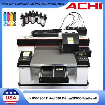 ACHI 6090 UV Flatbed Printer Epson XP600 Head High precision fast batch printing