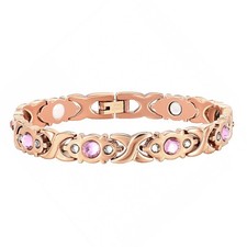 Women Magnetic Bracelet Therapy Copper Bangle Weight Loss Arthritis Pain Relief