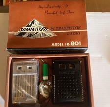 Vintage Summitone 8 Transistor Radio Model FR-801 In Original Box Looks Unused