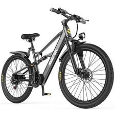 26'' Electric Bike for Adults, 748W Motor Ebike, 7-Speed 25MPH E Mountain Bike