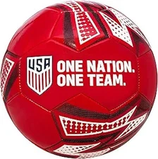 Icon Sports USA Soccer Ball Size 5 "One Nation. One Team" Red Licensed