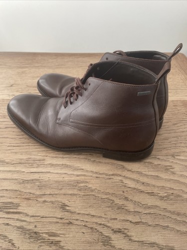 bottes en cuir marron clarks craftmaster gore-tex taille UK 8 très bon état - Photo 10/24