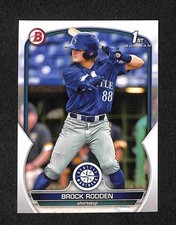 2023 Bowman Draft - Brock Rodden 1st Bowman #BD-171 Seattle Mariners Prospect