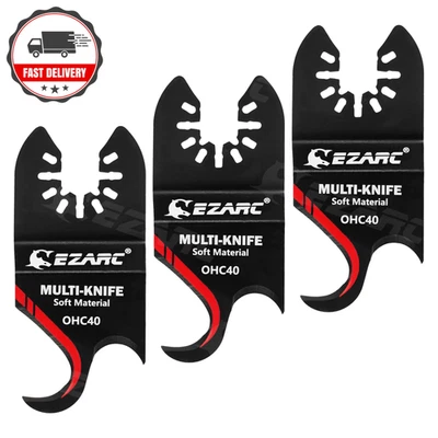 Oscillating Multi Tool Hook Blade, 3PCS Multitool Saw Blades for Cutting Soft