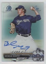 2017 Bowman Draft Chrome Pick Refractor 245/499 Brendan Murphy #CDA-BMU Auto 7qg