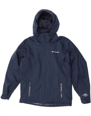 Columbia Herren Omni-Heat Windbreaker Jacke mit Kapuze UK 38 Medium Navy Blau DT06