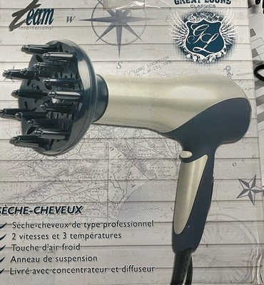 Haartrockner, 2000 W, silber,  inkl. Diffusor-Aufsatz von Team Kalorik