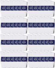 48 Pair Pack of Mens Lightweight Cotton Crew Socks Bulk, Homeless Donation Cheap