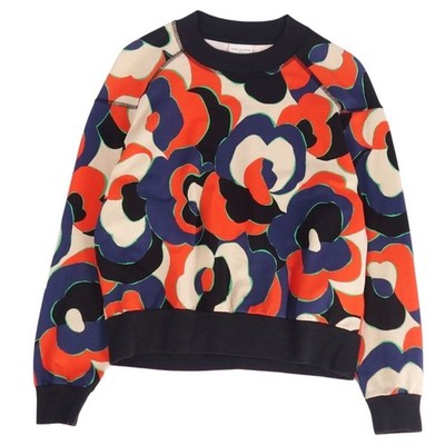 Dris Van Noten DRIES Sweat Trainer Total Pattern Cotton Top Women's Used MOLO-0