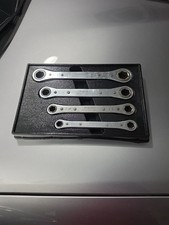 Snap-on Tools Usa 4pc Metric 6pt Box End Ratcheting Wrench Set 10-19mm