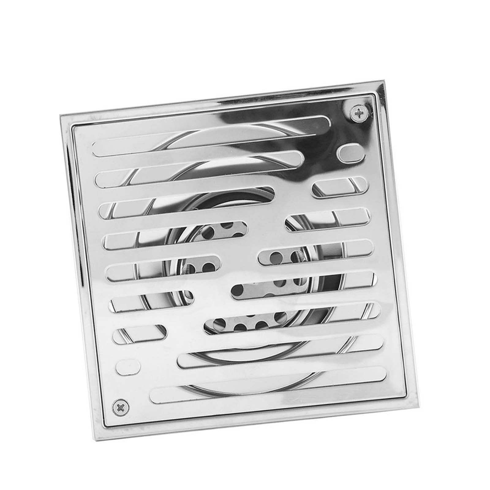 Stainless Steel Square AntiOdor Bathroom Floor Drain Waste Gate Shower Drainer